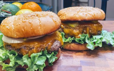 Giant Cast Iron Burgers