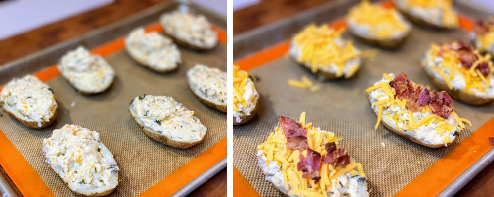 Food By Joe Recipe Twice Baked Potatoes Cheddar Bacon