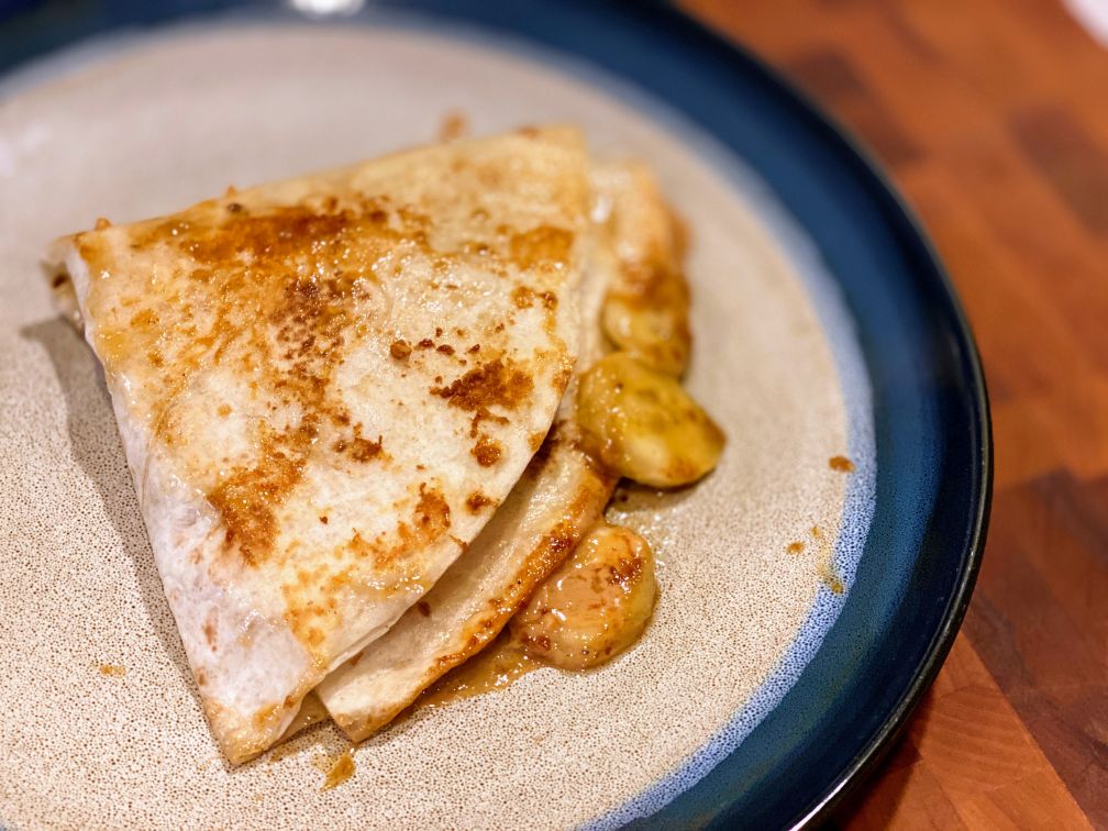 Food By Joe Recipe Peanut Butter Crunch Wrap Tortilla Banana Honey