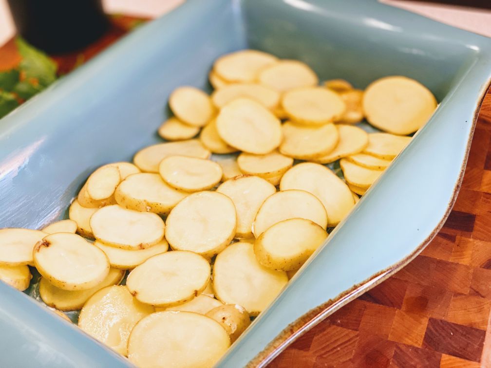Optimized Food By Joe Recipe Cheesy Scalloped Potatoes Au Gratin Cheddar Cheese Garlic