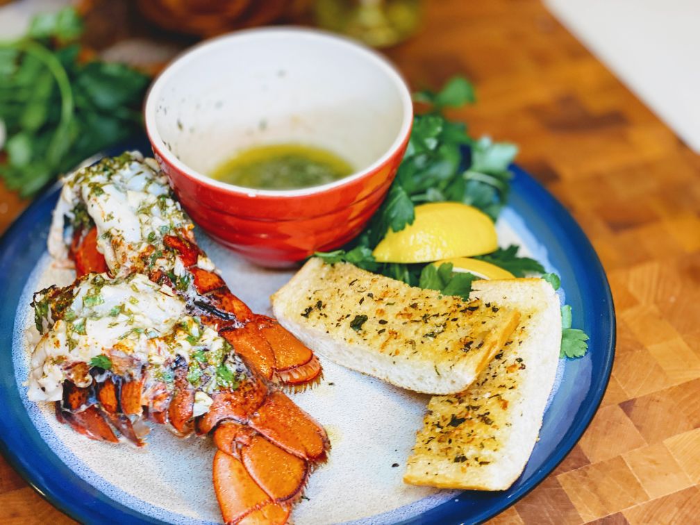 Optimized Food By Joe Recipe Broiled Lobster Tails Garlic Herb Butter